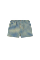 Baby Kanye Short | Blue Gingham Cotton