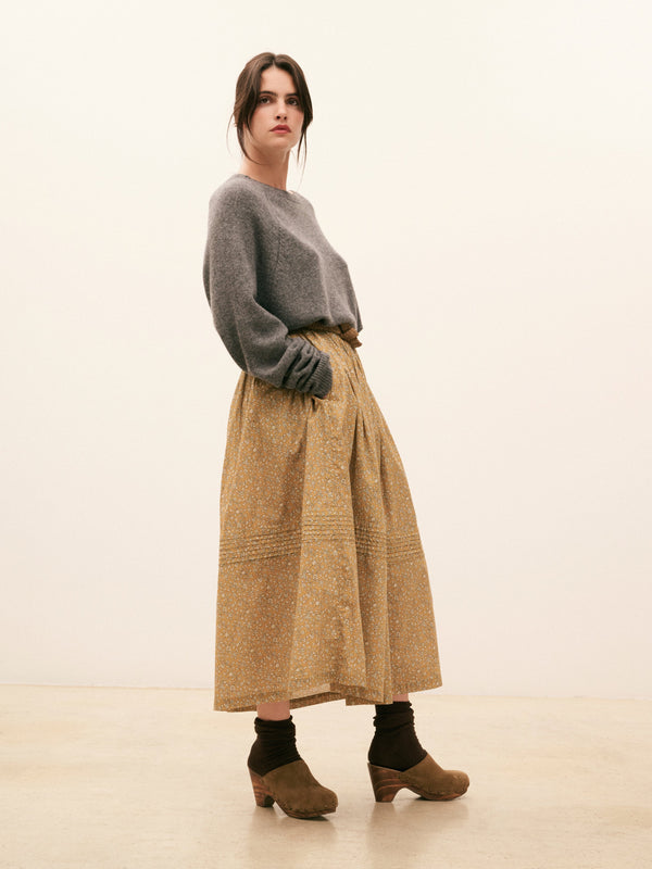 Women's Karla Flower Skirt | Mustard