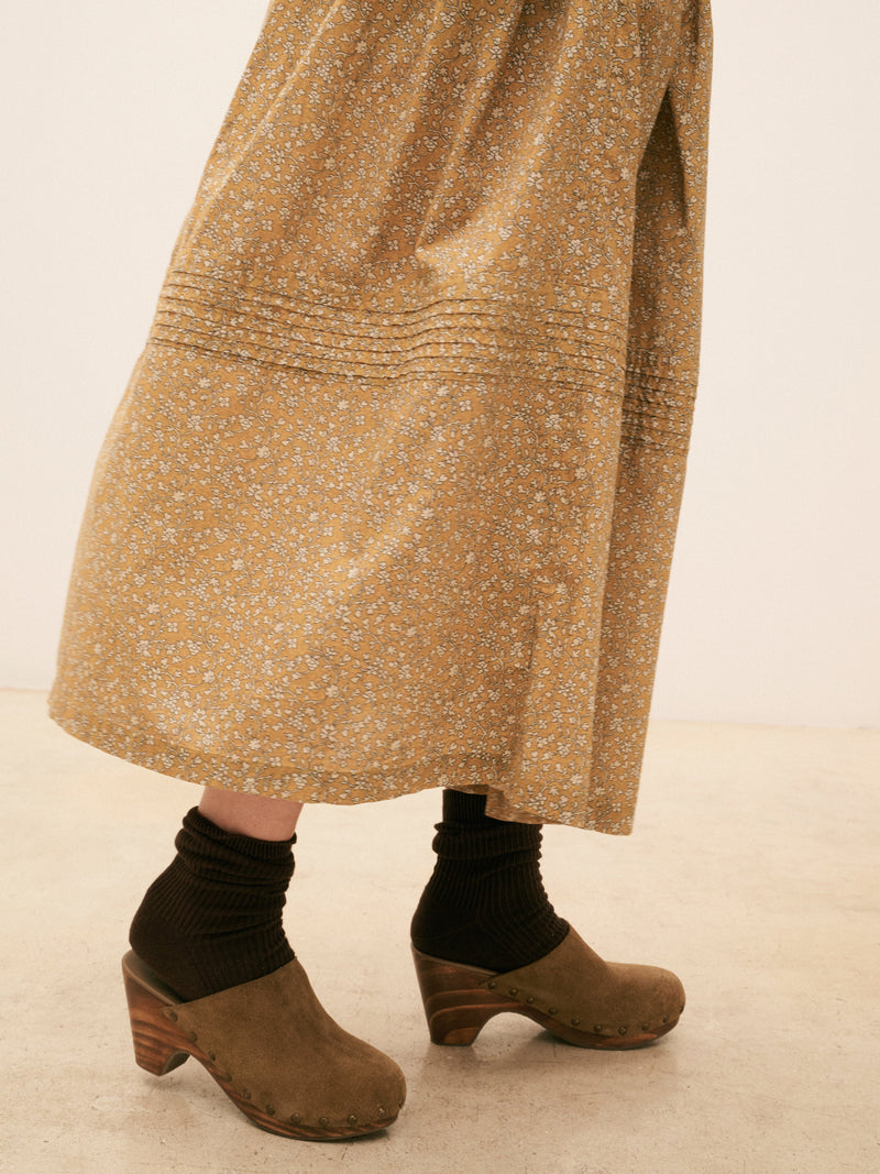Women's Karla Flower Skirt | Mustard