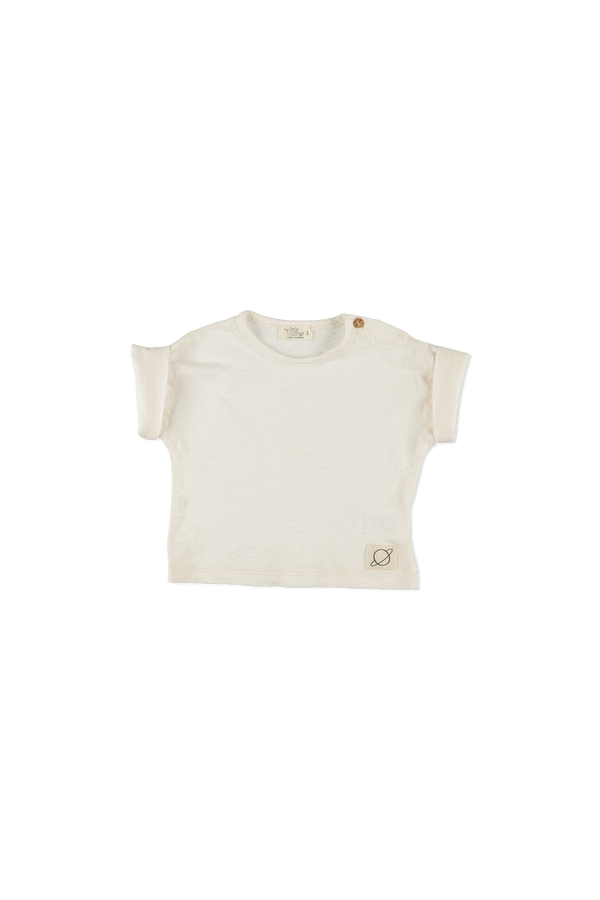 Slub Basic Baby T-Shirt | Ivory