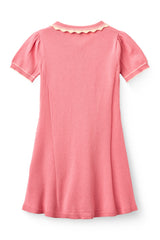 Knitted Peplum Dress | Pink