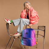 Kane Double Pocket Backpack | Blue Pink Gradient