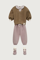 Baby Collar Onesie | Berry Cream