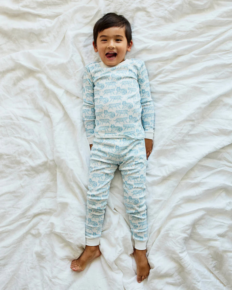 Pajama Set Tiger | Sky