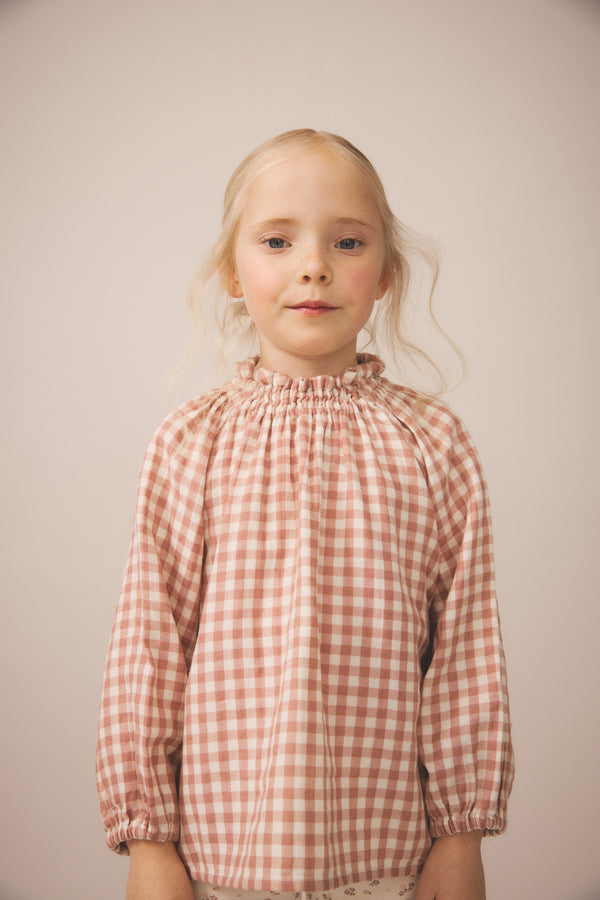 Imelda Blouse | Gingham, Cherry