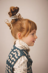 Snap Turtleneck | Calico Print PTL - Rosewood