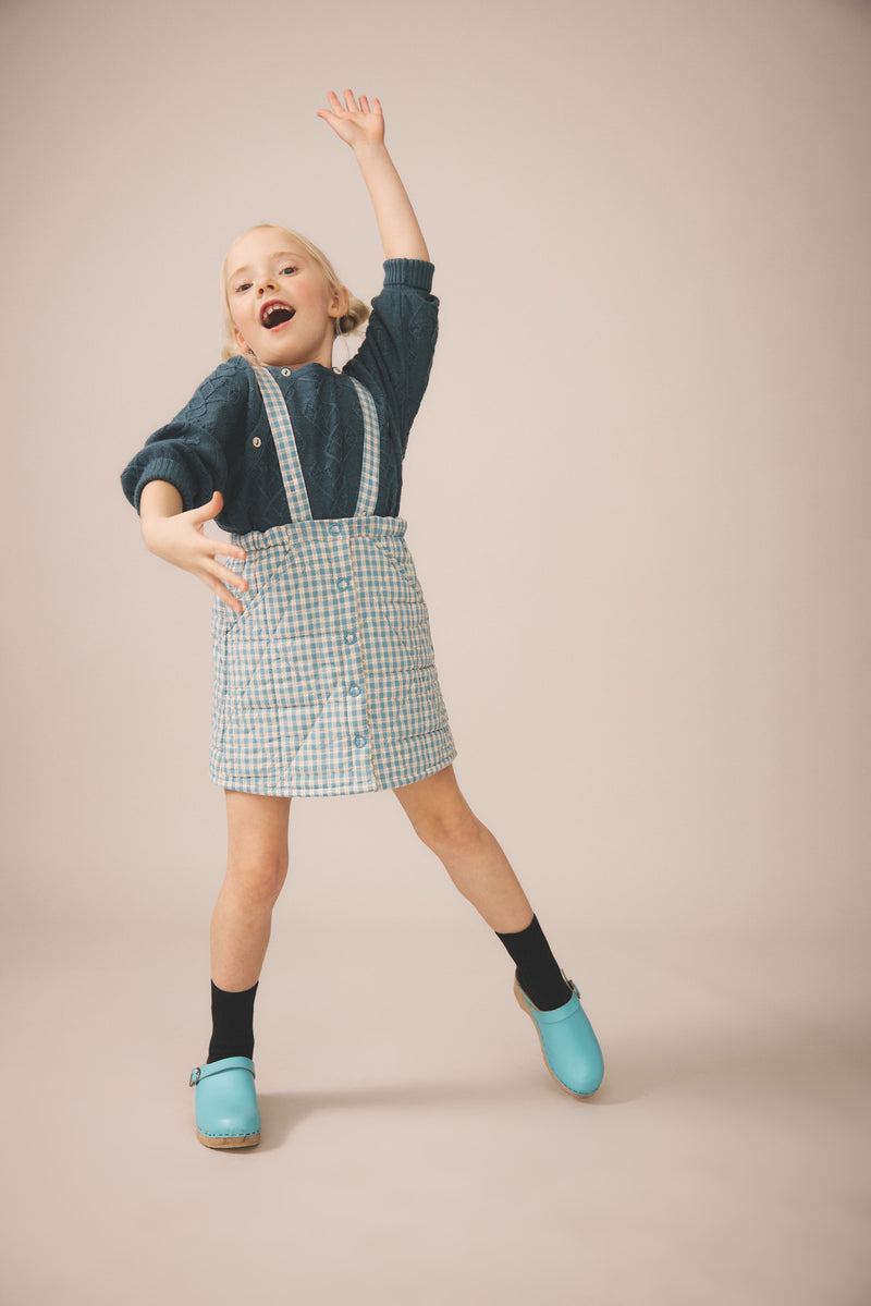 Harlyn Pinafore | Gingham, Oasis
