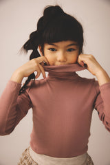 Snap Turtleneck | Cherry