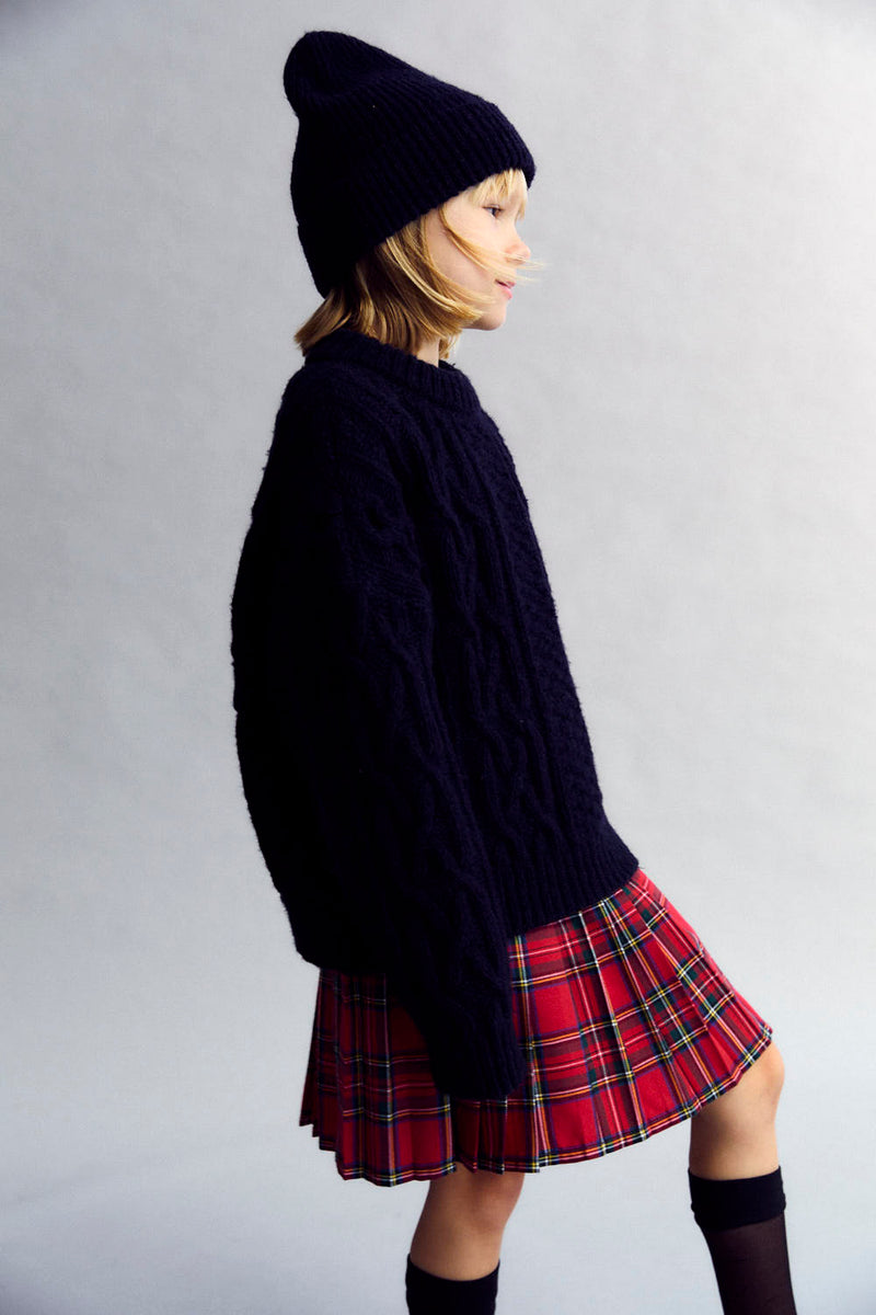 Martina Skirt | Galactic Red Check