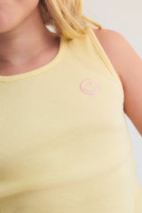 Smiley Tee | Soft Lemon