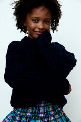 Lidia Skirt | Infinite Navy Checks