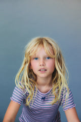 TNS Rib Tee | Pink Lavender Mini Stripes