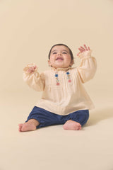 Little Luna Set | Ivory / Bijou Blue Corduroy