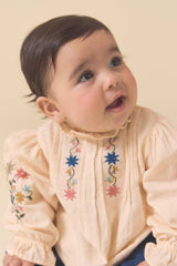 Little Luna Set | Ivory / Bijou Blue Corduroy