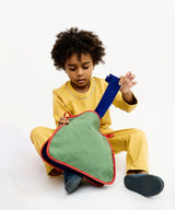 Large Zip Bag | Cool Color Block