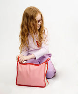 Large Zip Bag | Warm Color Block