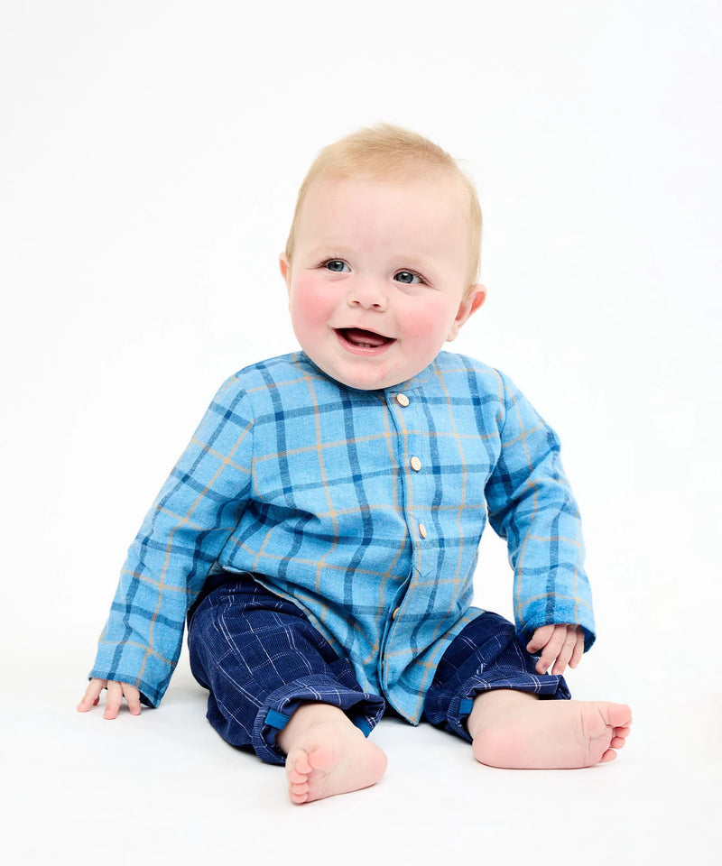 Lupo Baby Shirt | Autumn Plaid