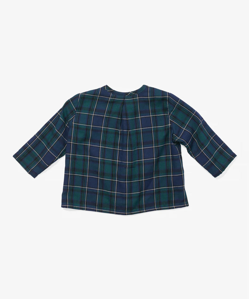 Lupo Baby Shirt | Green Plaid