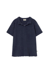 Mael Shirt | Blue Melange Soft Terry Cloth