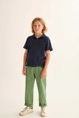 Mael Shirt | Blue Melange Soft Terry Cloth