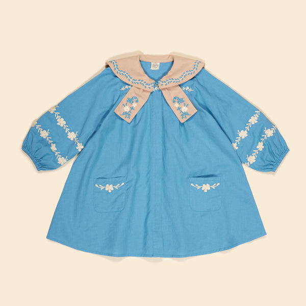 Maggie Sailor Dress | Nordic Blue