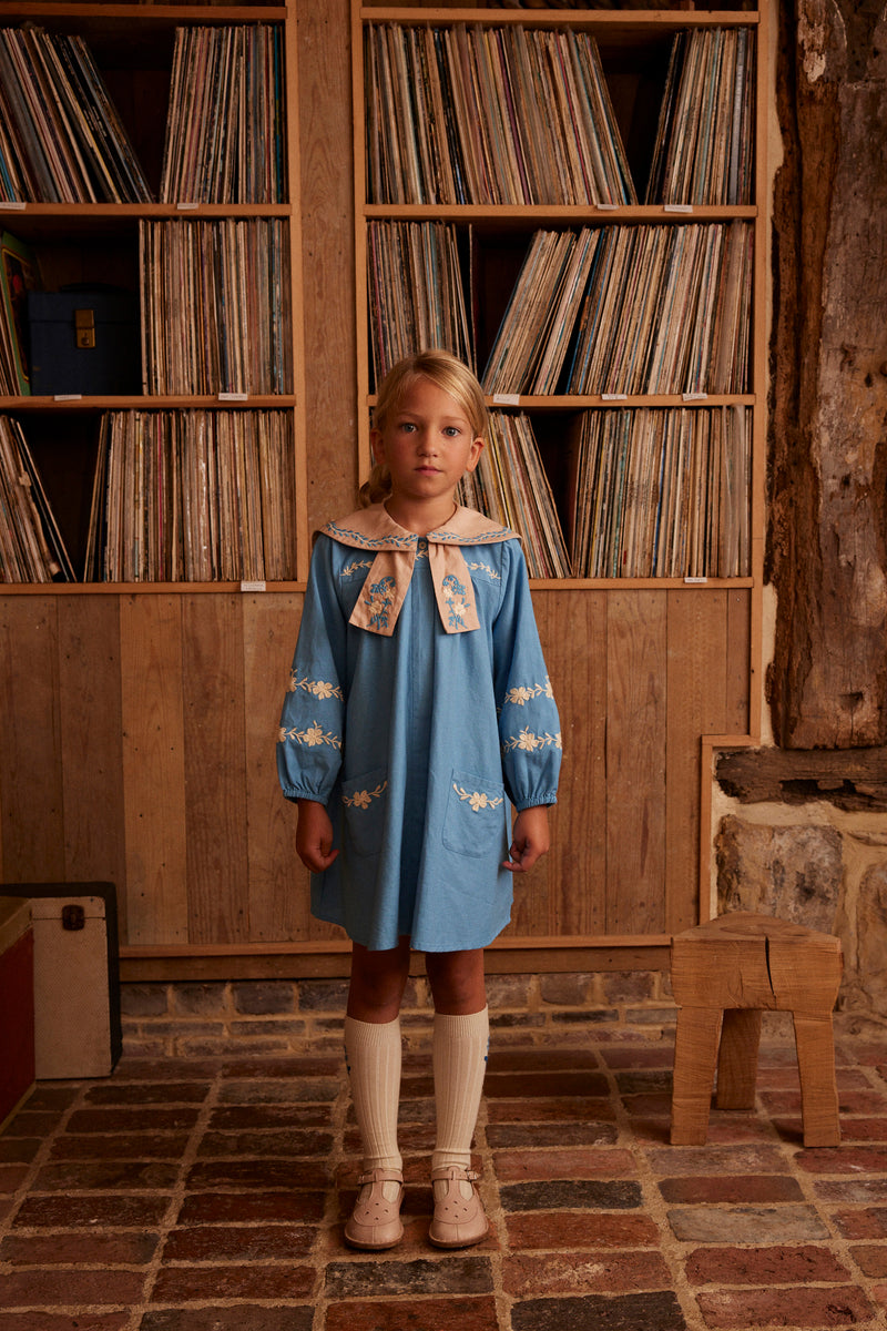 Maggie Sailor Dress | Nordic Blue