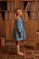 Maggie Sailor Dress | Nordic Blue
