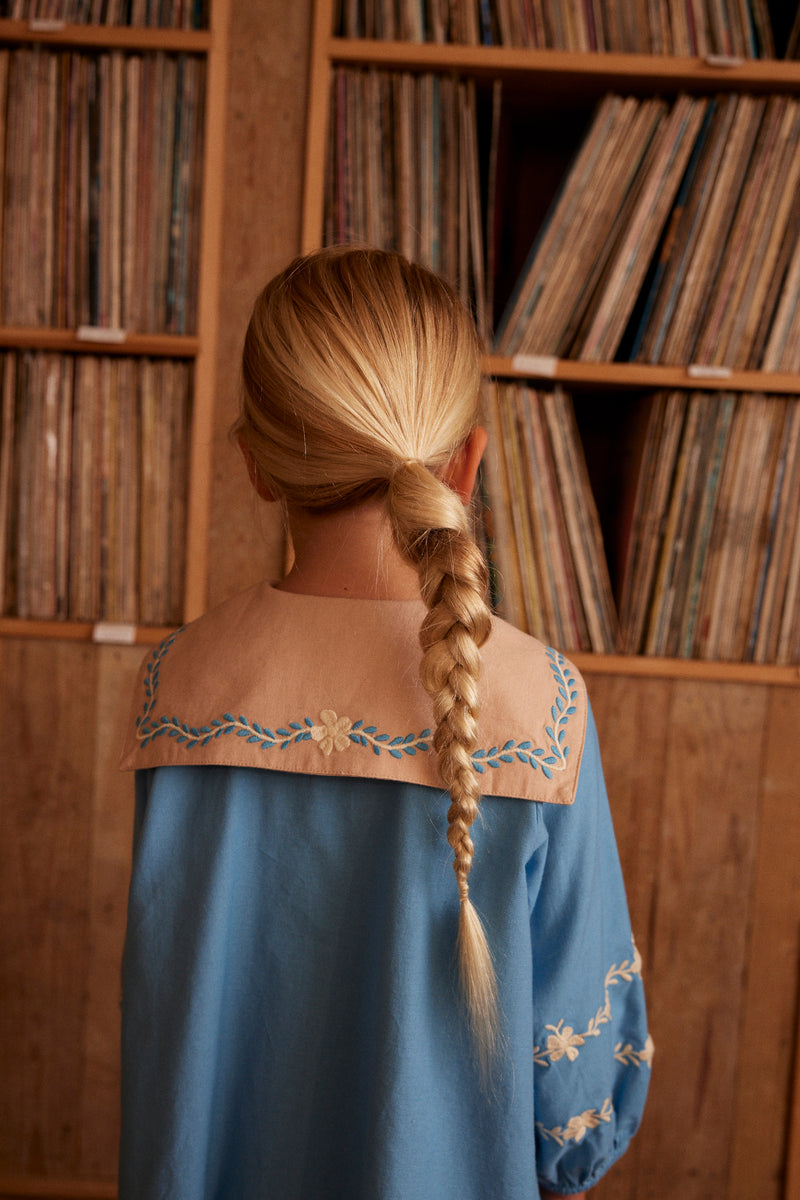 Maggie Sailor Dress | Nordic Blue