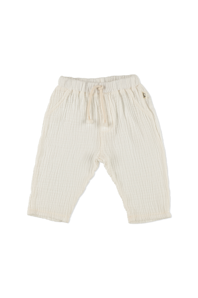 Soft Gauze Baby Pants | Ivory