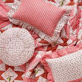 Aada Gingham Embroidered Patchwork Quilt Baby