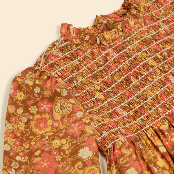 Mia Dress | Autumn Harvest Floral
