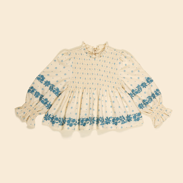 Mia Top | Meadow Calico Cashew