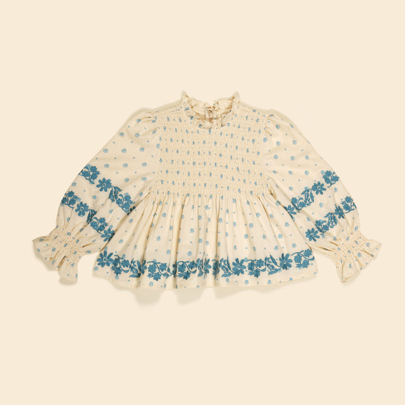 Mia Top | Meadow Calico Cashew