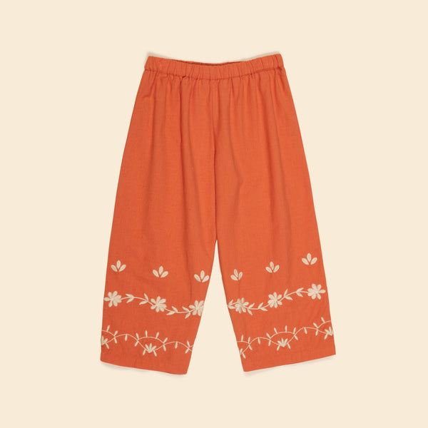 Molly Embroidered Trouser | Poppy