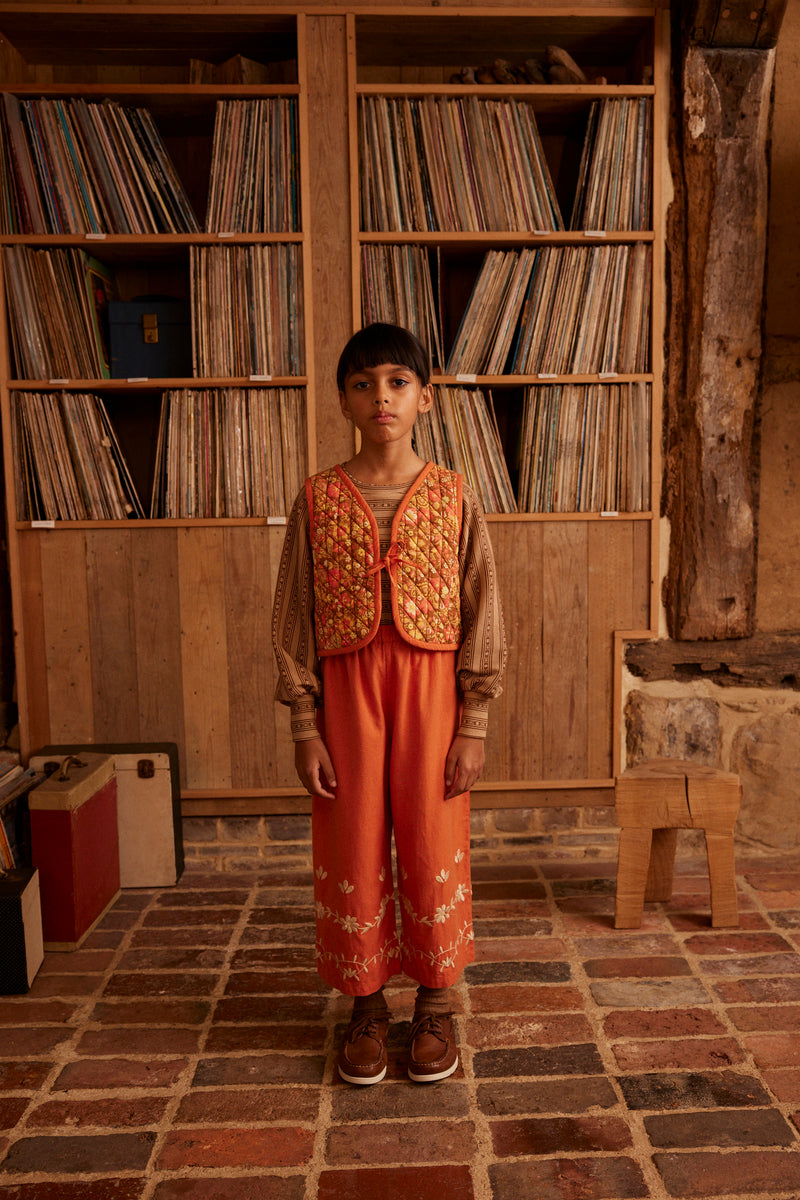 Molly Embroidered Trouser | Poppy