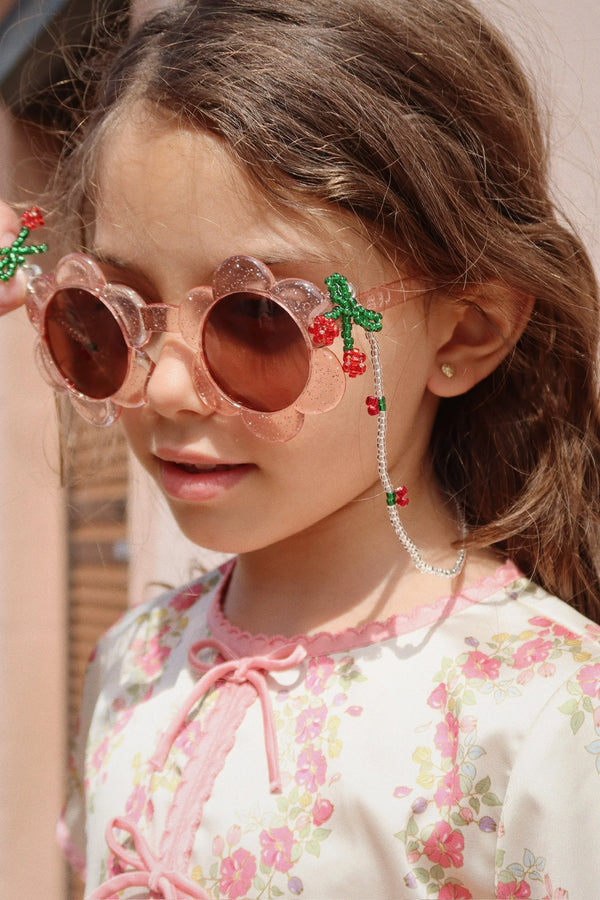 Sunglasses Bead Chain Cherry | Multicolor