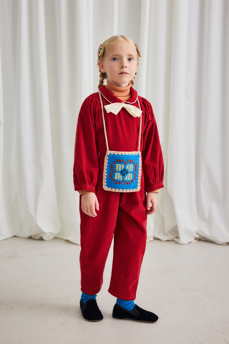 Corduroy Zora Blouse | Garnet