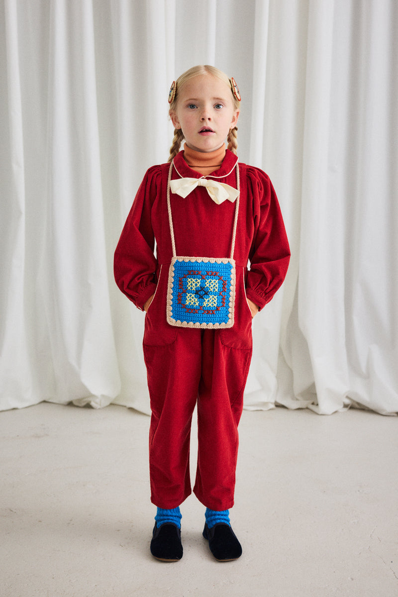 Corduroy Zora Blouse | Garnet