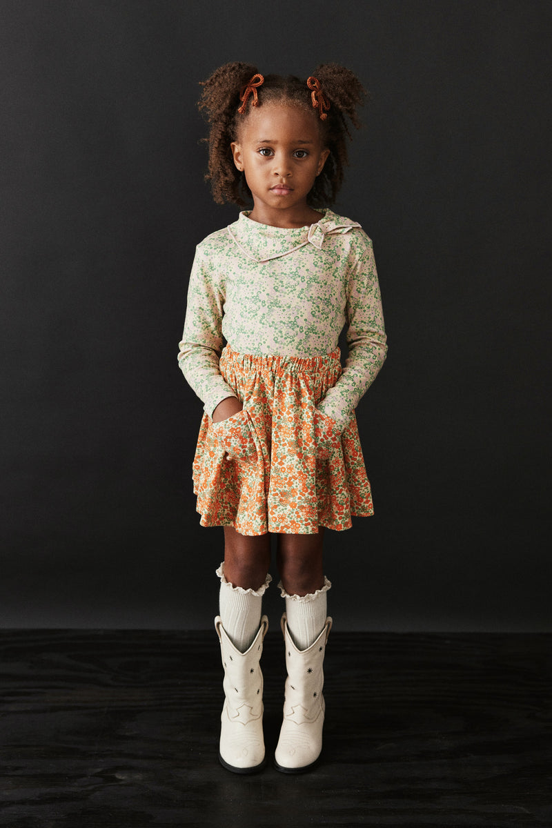 Misha Circle Skirt | Lava Tisbury Garden | Marigold Modern Kids