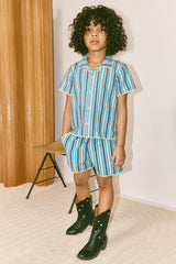 Traveler Short | Blue Ribbon Vaquero Stripe