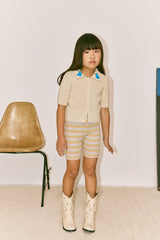 Cycling Short | Mist Avenue Stripe