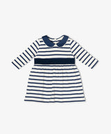 Marie Clare Baby Dress | Navy Stripe