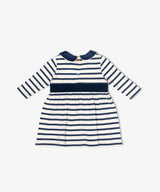 Marie Clare Baby Dress | Navy Stripe