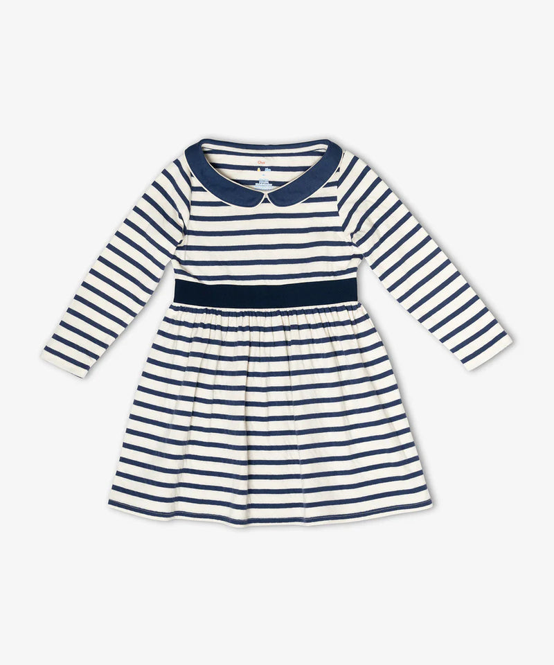 Marie Clare Dress | Navy Stripe