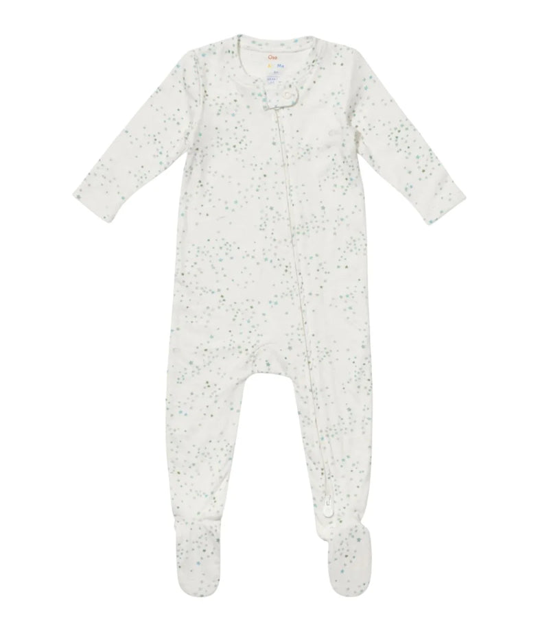 Marley Zip Pajama | Seafoam Star