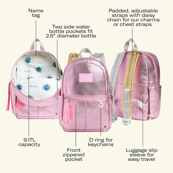 Kane Mini Backpack | Ombre Fuzzy Hearts