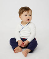 Crossbody Onesie | Navy Piping