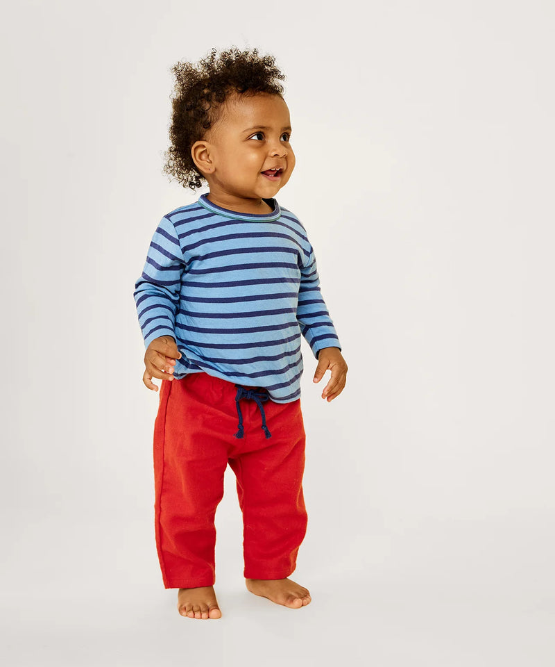 Edward Baby Long Sleeve T-Shirt | Ocean Stripe