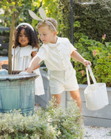 Easter Basket | Sky Stripe Seersucker