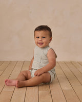 Georgie Romper | Eucalyptus Check